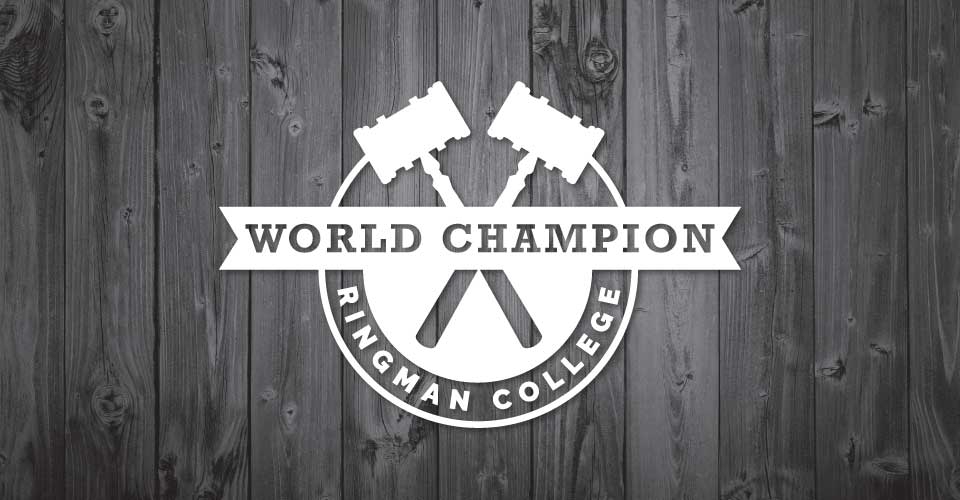 World Champion Ringman College Denver Logo Design